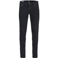Liam Ripped Stretch Skinny Jeans in Mid Rise
