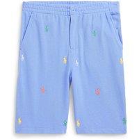 Embroidered Cotton Pique Shorts