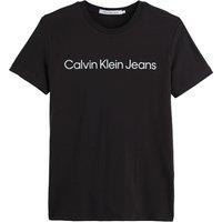 Institutional Logo Print T-Shirt in Cotton and Slim Fit