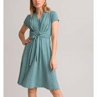 Graphic Print Full Dress, Mid-Length