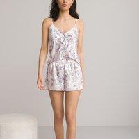 Floral Satin Short Pyjamas