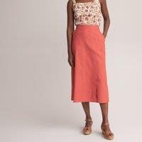 Linen/Cotton Midi Skirt