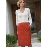 Linen/Cotton Pointelle Jumper with Puff Sleeves and V-Neck
