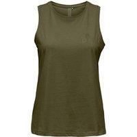 Biana Sleeveless Gym T-Shirt in Cotton Mix
