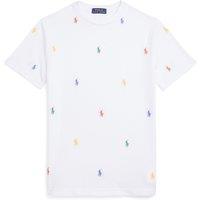 Embroidered Pony Logo T-Shirt in Cotton