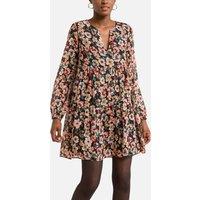 Floral Tiered Mini Dress