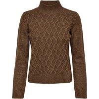 Cable Knit Jumper with High Neck