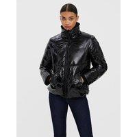 Reversible Padded Jacket with High Neck