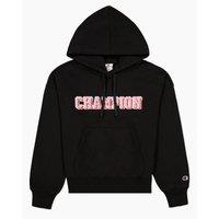 College Cotton Mix Hoodie with Central Embroidered Logo