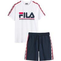 Jersey Cotton Short Pyjamas with Large Logo Print