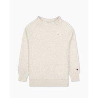 Cotton Mix Sweatshirt with Funnel Neck