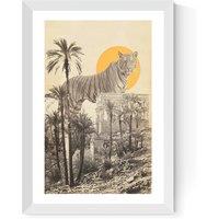 Giant Tiger in Ruins by Florent Bodart Print