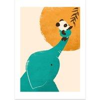 Panda's Little Helper by Jay Fleck Print