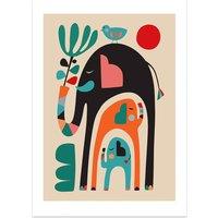 Three Elephants by Rachel Lee Print