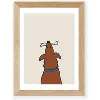 Dog and Bone by Sophia Ward Print