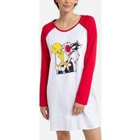 Tweety and Sylvester Cotton Nightshirt with Long Sleeves