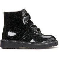 Kids' Glittery Ankle Boots with Zips and Laces