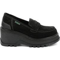 Kick Wild Suede Loafers with Wedge Heel