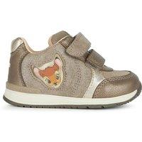 Kids Rishon X Bambi Breathable Trainers in Leather with Touch 'n' Close Fastening