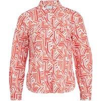 Graphic Print Cotton Blouse