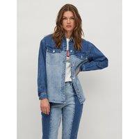 Two-Tone Denim Shirt