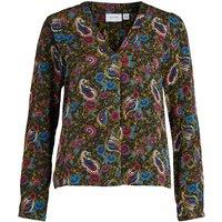Printed V-Neck Blouse