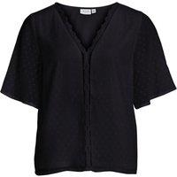 Polka Dot Blouse with V-Neck