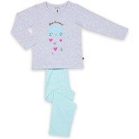 Slogan Print Cotton Pyjamas