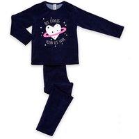 Slogan Print Pyjamas in Cotton Mix