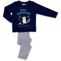 Slogan Print Pyjamas in Cotton Mix