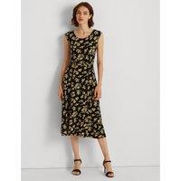 Printed Sleeveless Midi Dress