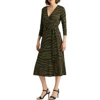 Zebra Print Dress with 3/4 Length Sleeves