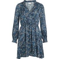 Printed V-Neck Mini Dress