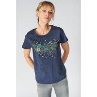 Printed Cotton T-Shirt with Short Sleeves