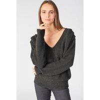 Fine Knit Jumper with V-Neck
