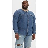 Big and Tall Western Shirt in Denim