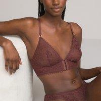 Non-Underwired Triangle Bra in Lace