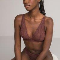 Non-Underwired Halterneck Bra in Lace