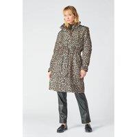 Leopard Print Hooded Raincoat