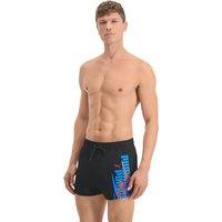 Swim Shorts with Graphic Logo Print