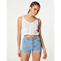 Denim Skinny Shorts