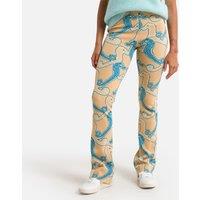 Seahorse Print Trousers, Length 35"