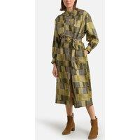 Philomene Wool/Silk Dress in Graphic Print
