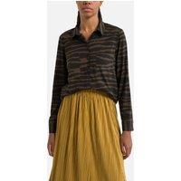Zebra Print Shirt with Long Sleeves