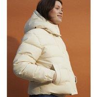 Short Padded Puffer Jacket with Hood