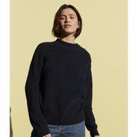 Cotton Fisherman's Rib Jumper