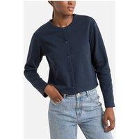 Thick Cotton Mix Cardigan with Press-Studs