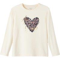 Printed Cotton T-Shirt with Long Sleeves