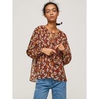 Floral Pussy Bow Blouse