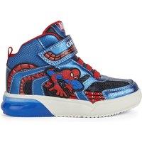 Kids Grayjay x Spiderman LED High Top Trainers with Touch 'n' Close Fastening